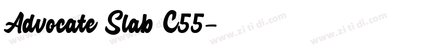 Advocate Slab C55字体转换